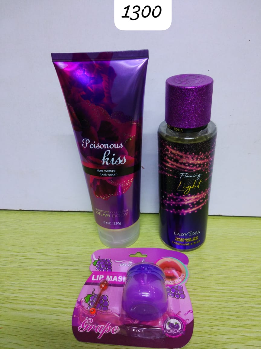 Body Cream, Body Splash, Lip Oil + Free Gift Card & Gift Bag